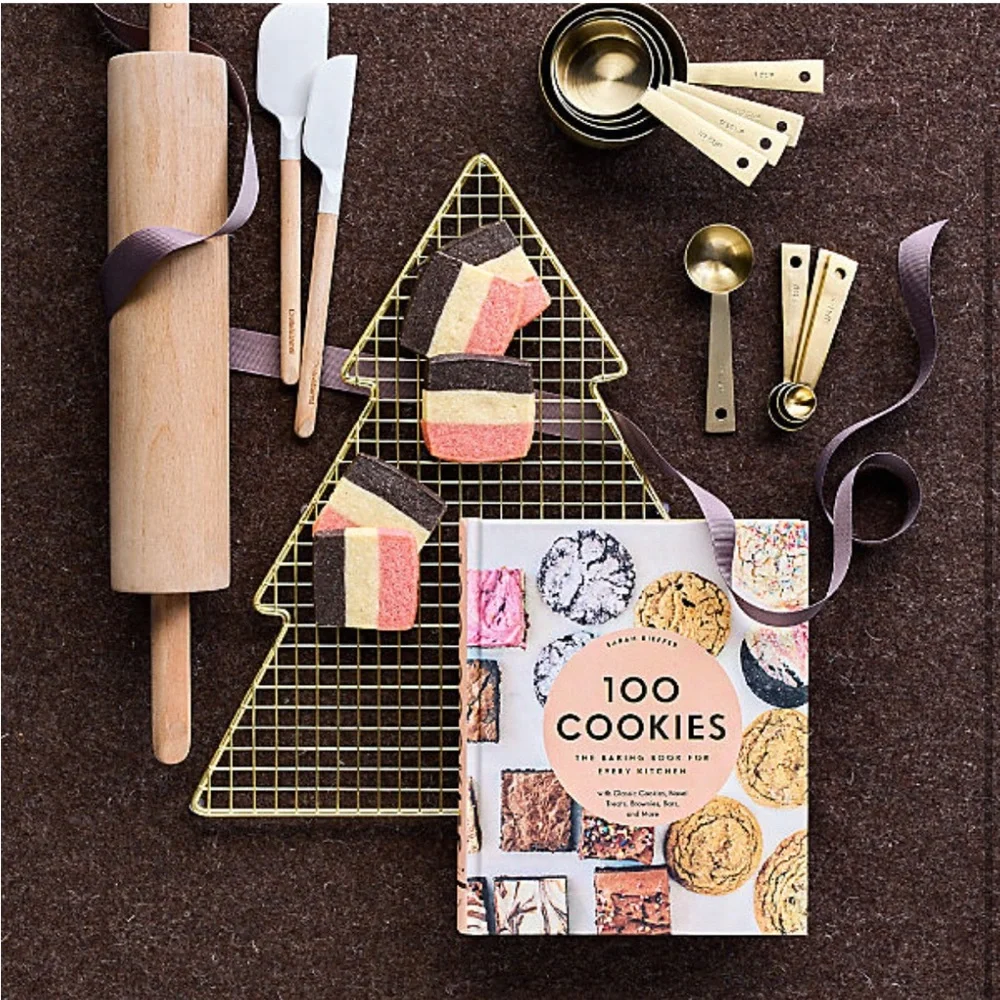 New! BUNDLE OF 2 @february1966 Crate&Barrel Brass Tree Shaped Cooling Rack